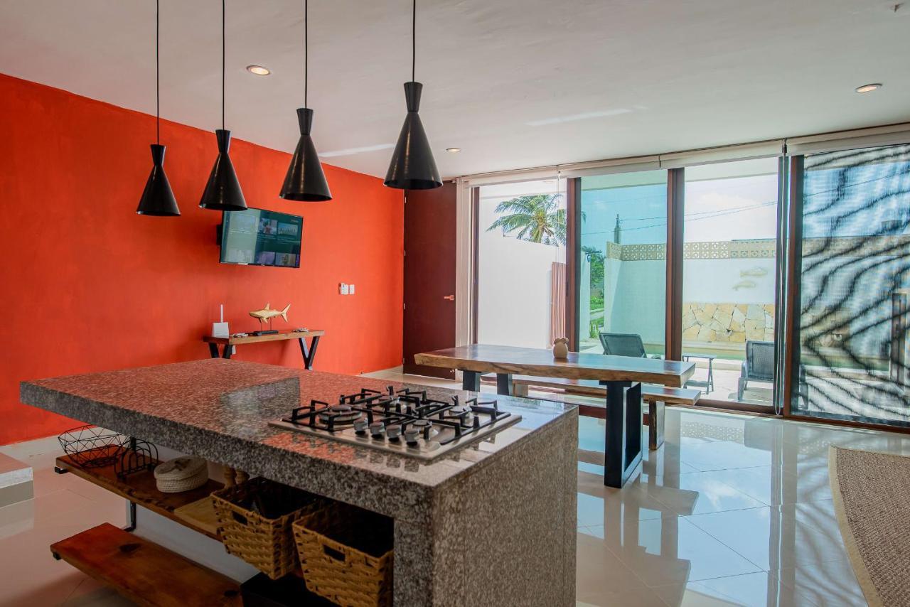 97982 New Modern Villa, Private Pool, High Internet Speed, 2 Blocks From The Beach Pueblo Pueblo Chicxulub Exteriér fotografie