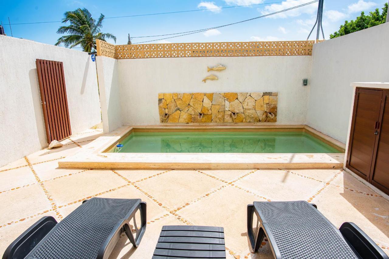 97982 New Modern Villa, Private Pool, High Internet Speed, 2 Blocks From The Beach Pueblo Pueblo Chicxulub Exteriér fotografie