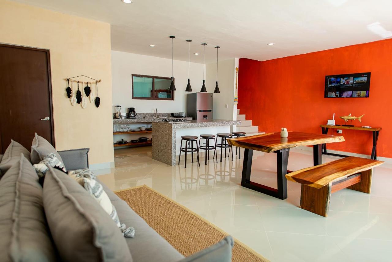 97982 New Modern Villa, Private Pool, High Internet Speed, 2 Blocks From The Beach Pueblo Pueblo Chicxulub Exteriér fotografie