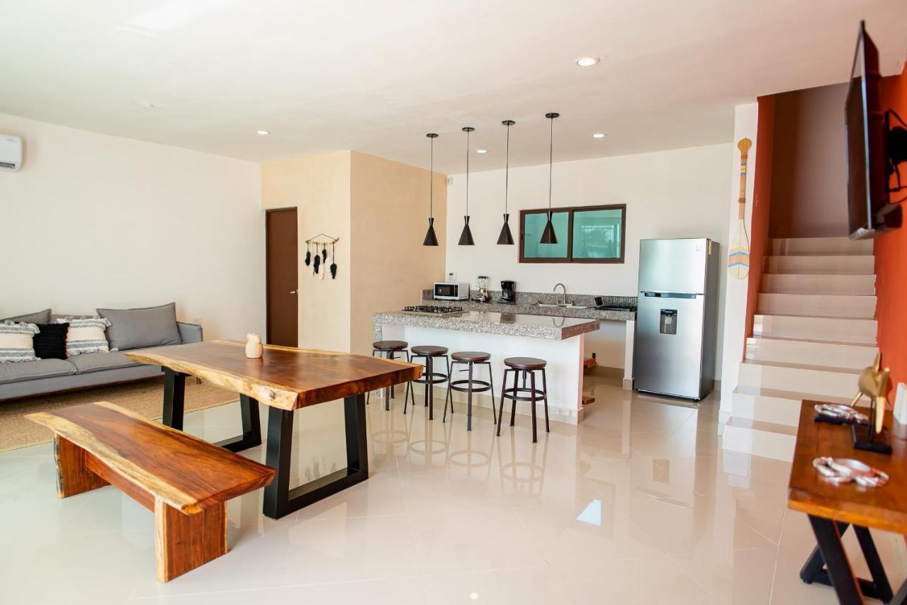 97982 New Modern Villa, Private Pool, High Internet Speed, 2 Blocks From The Beach Pueblo Pueblo Chicxulub Exteriér fotografie